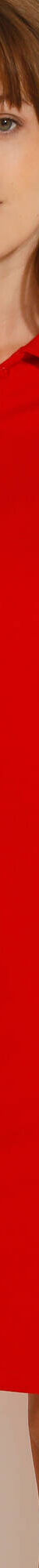 Robe droite col polo unie, maille stretch (rouge carmin) Robe droite col polo unie, maille stretch (rouge carmin)